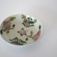 粉彩四季花文豆皿 ①