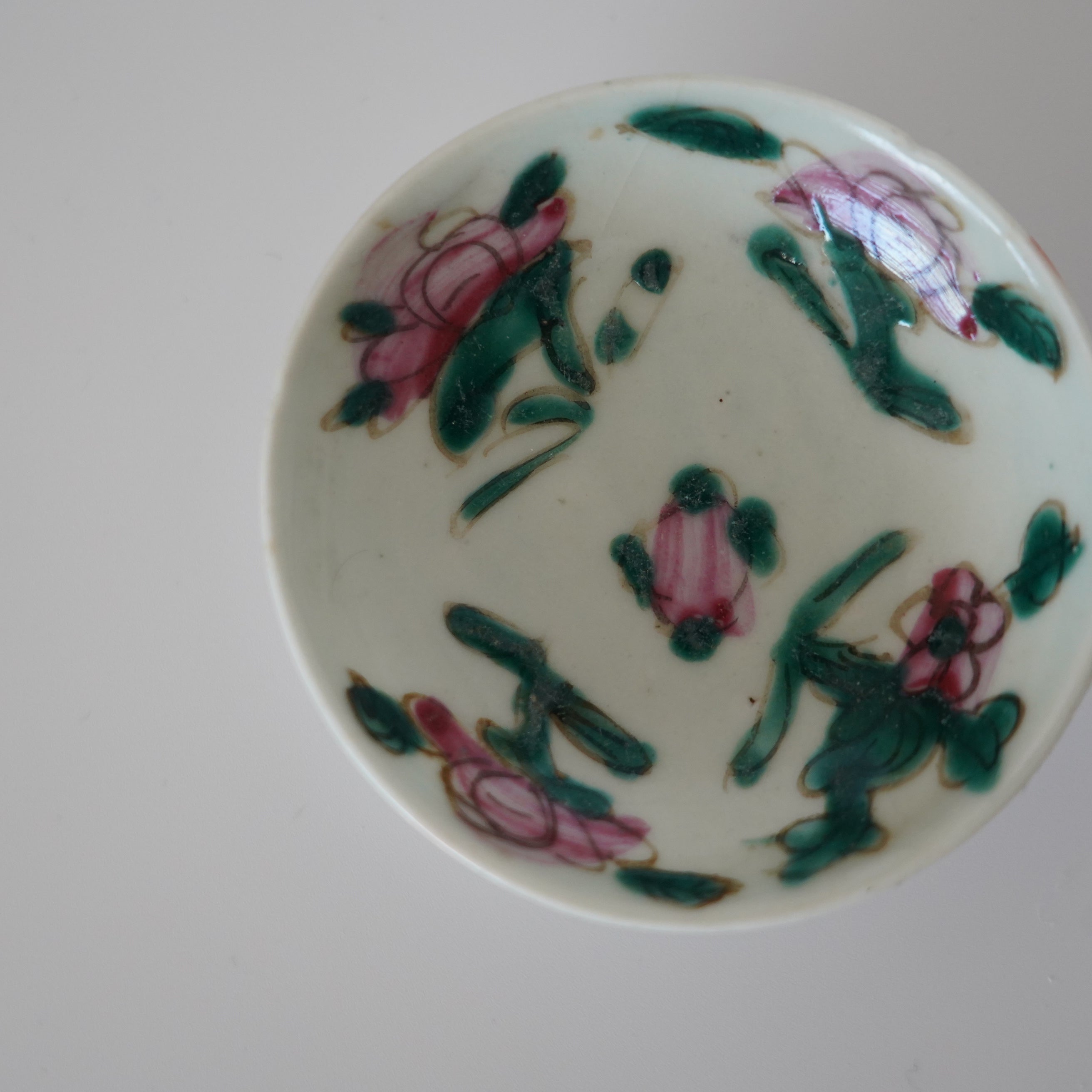 粉彩四季花文豆皿 ②