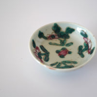 粉彩四季花文豆皿 ③