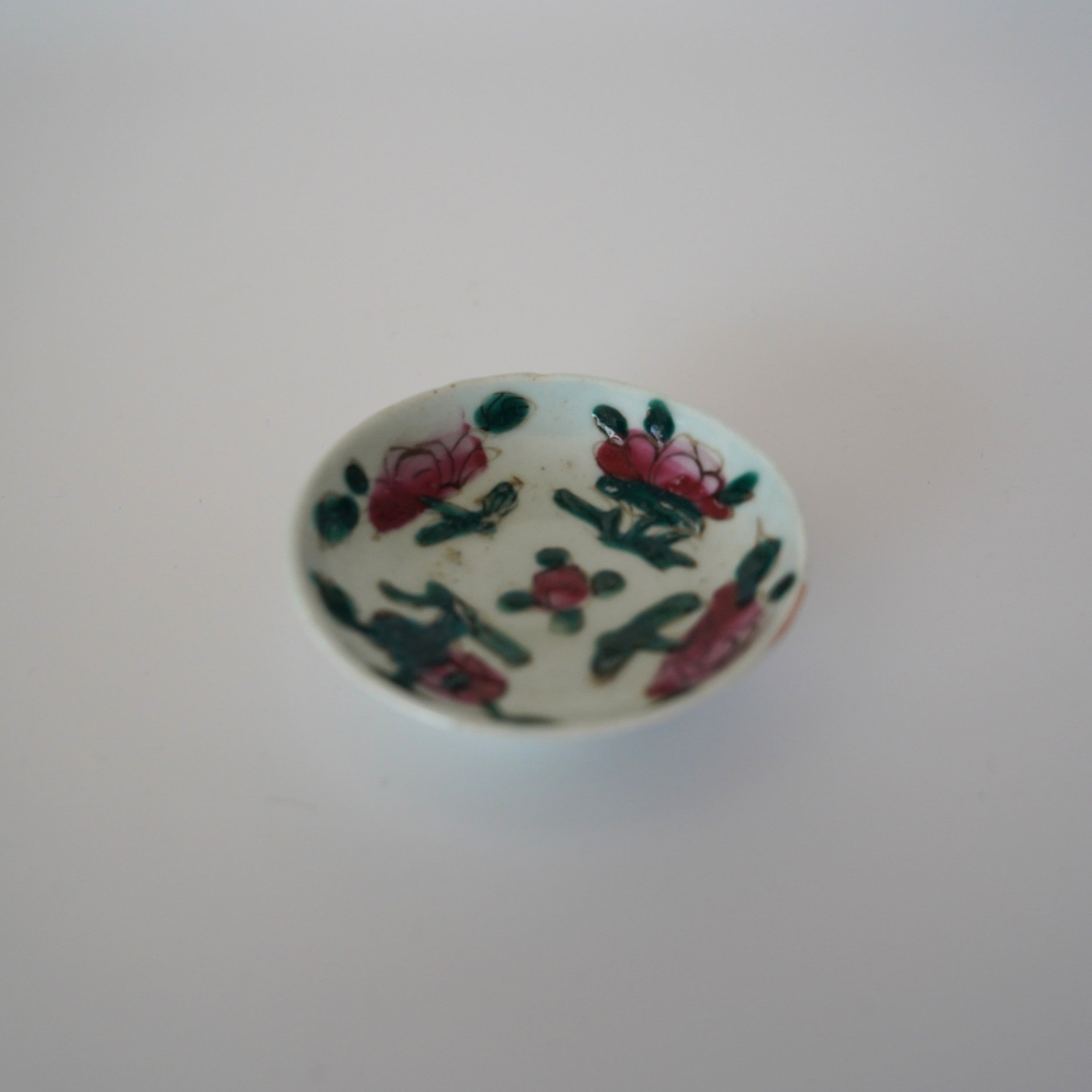 粉彩四季花文豆皿 ④