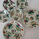 粉彩四季花文豆皿 ④