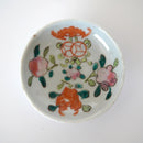 粉彩七宝三多文豆皿 ①