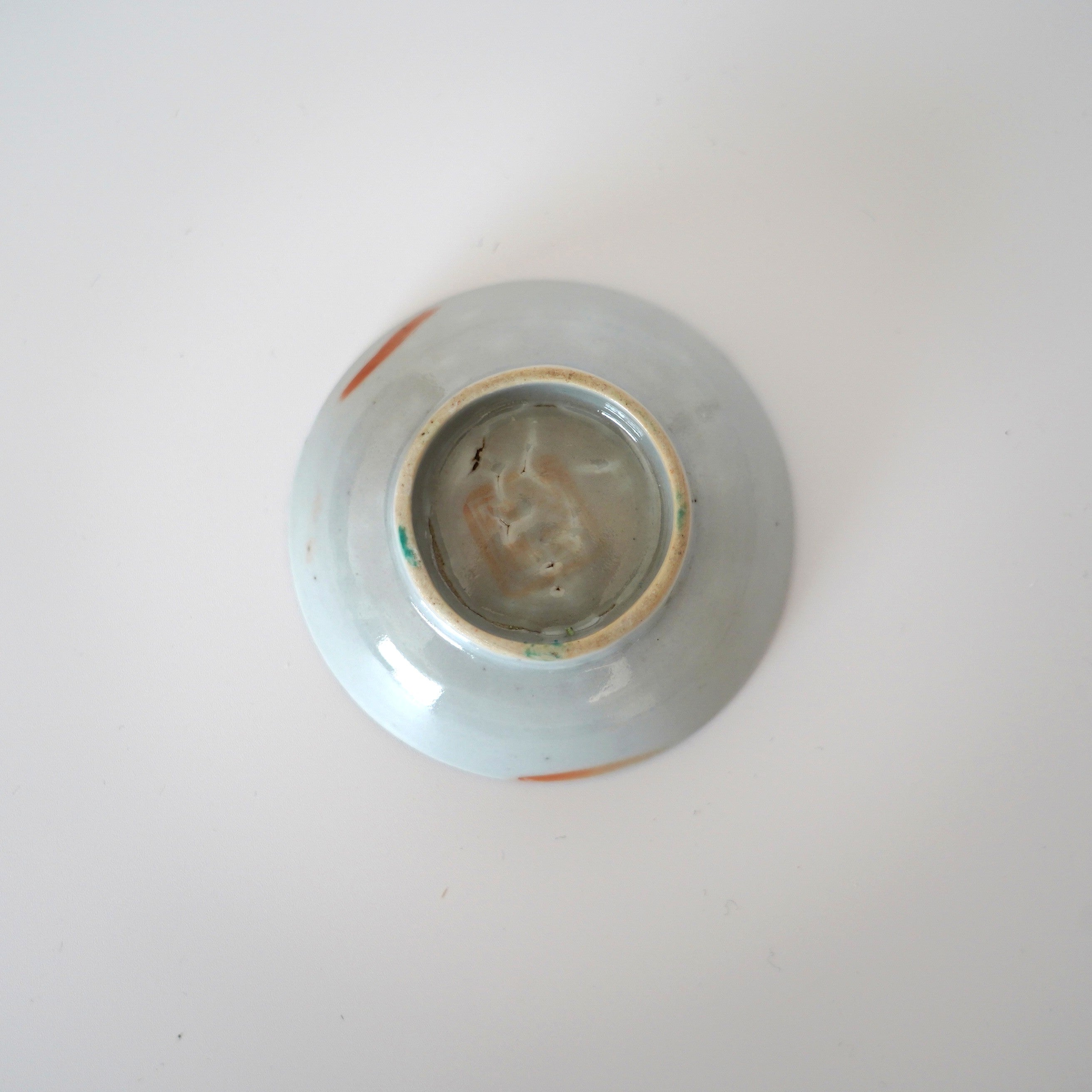 粉彩七宝三多文豆皿 ①