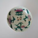 粉彩四季花文豆皿・蓮華セット