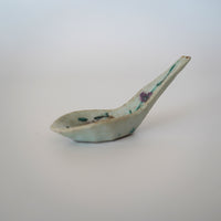 粉彩四季花文豆皿・蓮華セット