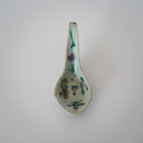 粉彩四季花文豆皿・蓮華セット