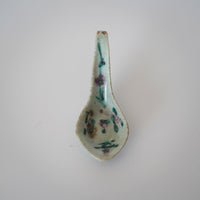 粉彩四季花文豆皿・蓮華セット