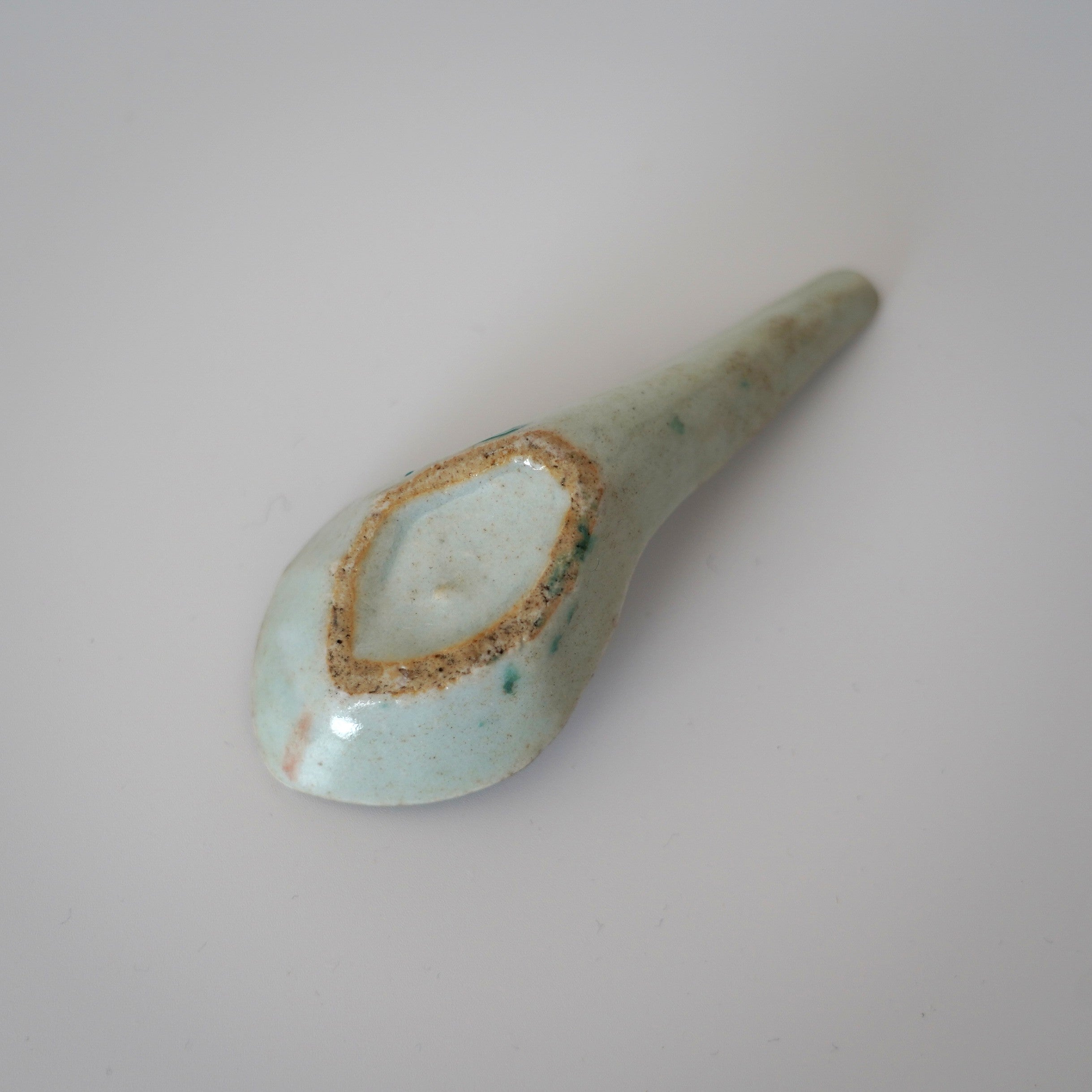 粉彩四季花文豆皿・蓮華セット