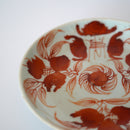 赤絵福寿三多文皿