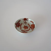 赤絵福寿三多文豆皿 ④