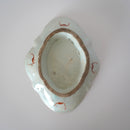 粉彩胡蝶花文高台皿・大