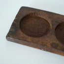 木彫三連双喜文月餅型大