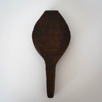 木彫円型寿文月餅型