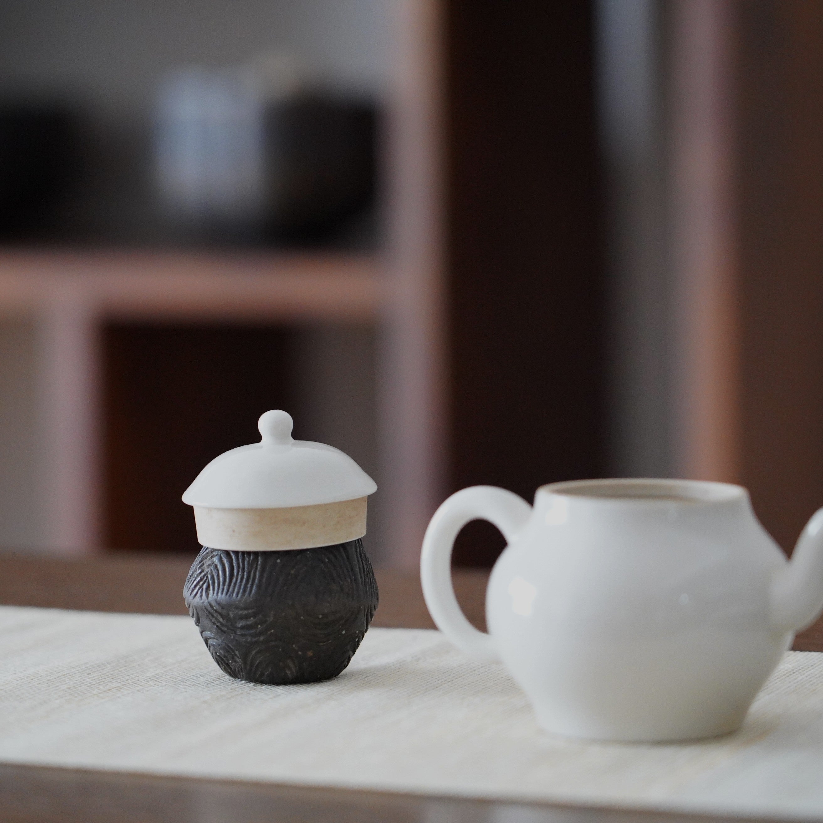 陶製七宝文蓋置 ②