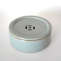 天青貫入七宝文茶船