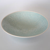 仿古印花鳳凰文壺承 ①淡