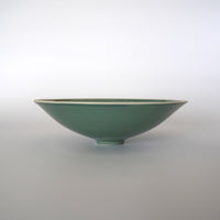 仿古印花鳳凰文壺承 ②緑