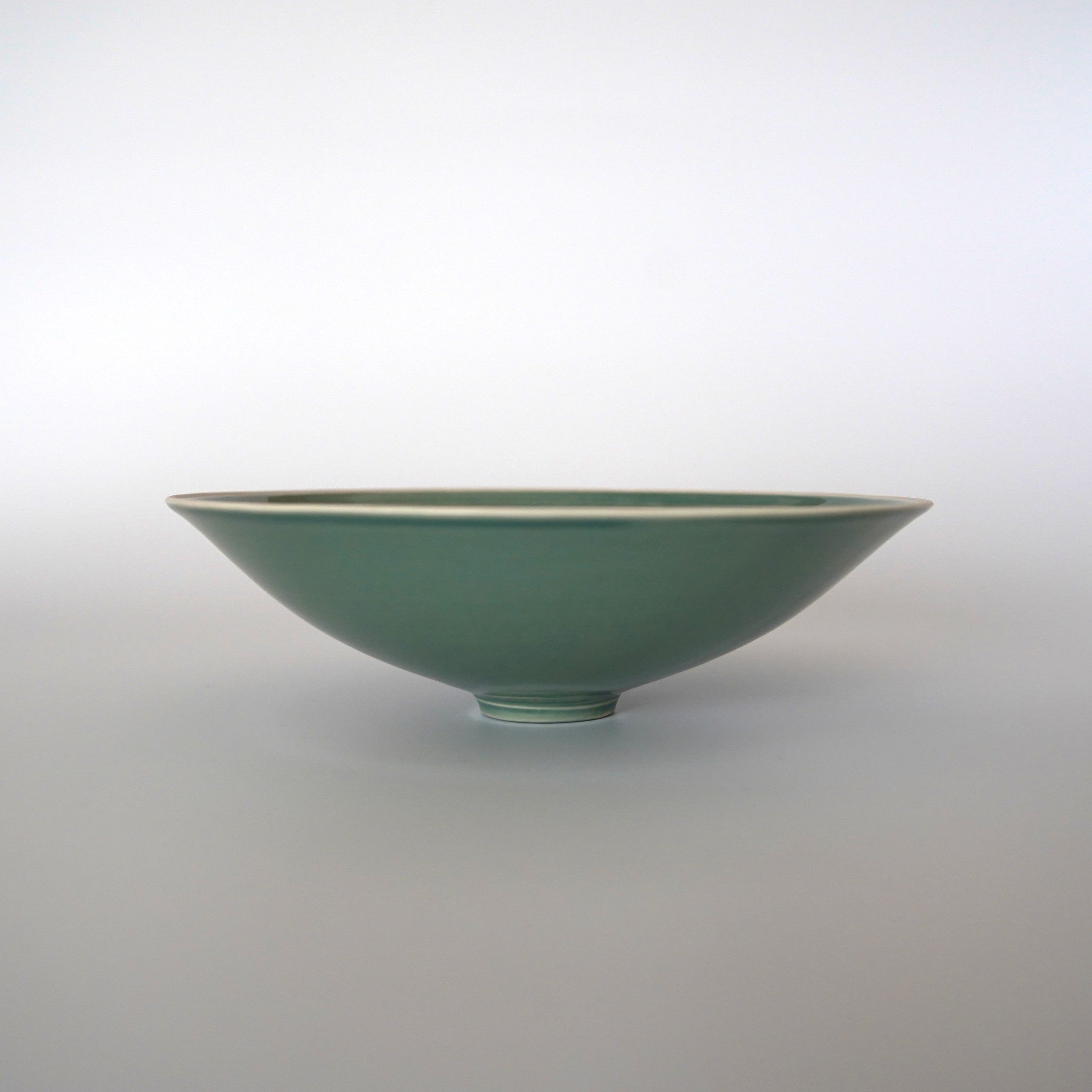 仿古印花鳳凰文壺承 ②緑