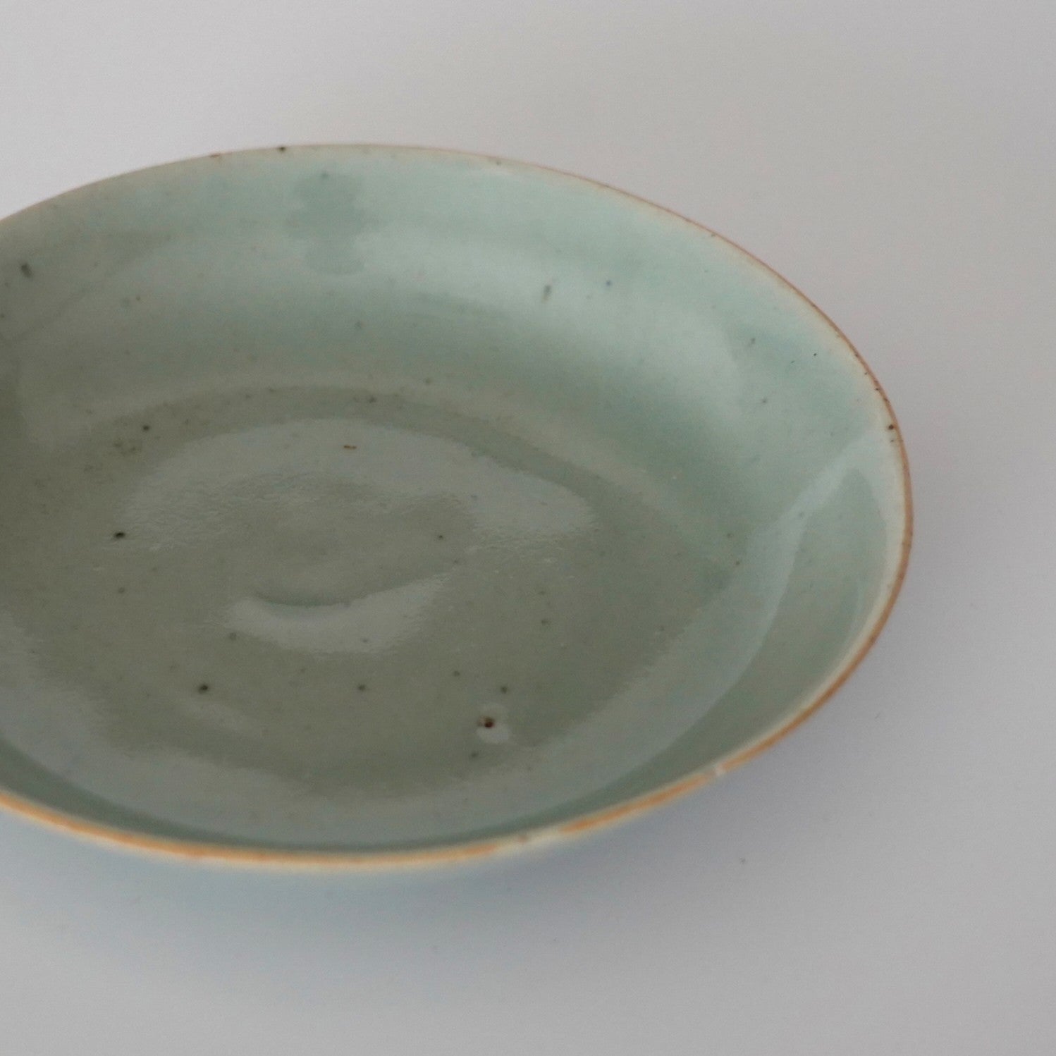 豆青青花款壺承 ③