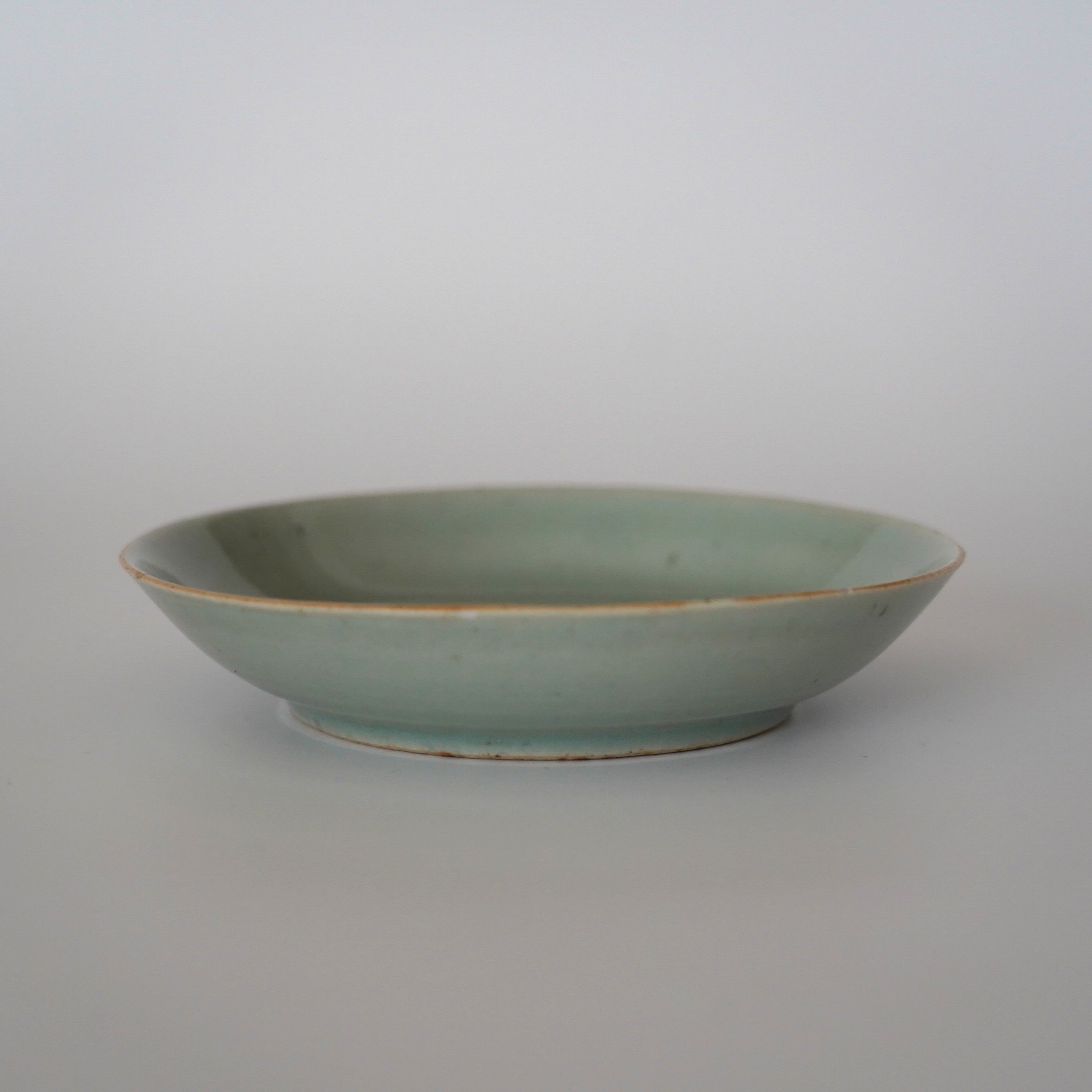 豆青青花款壺承 ③