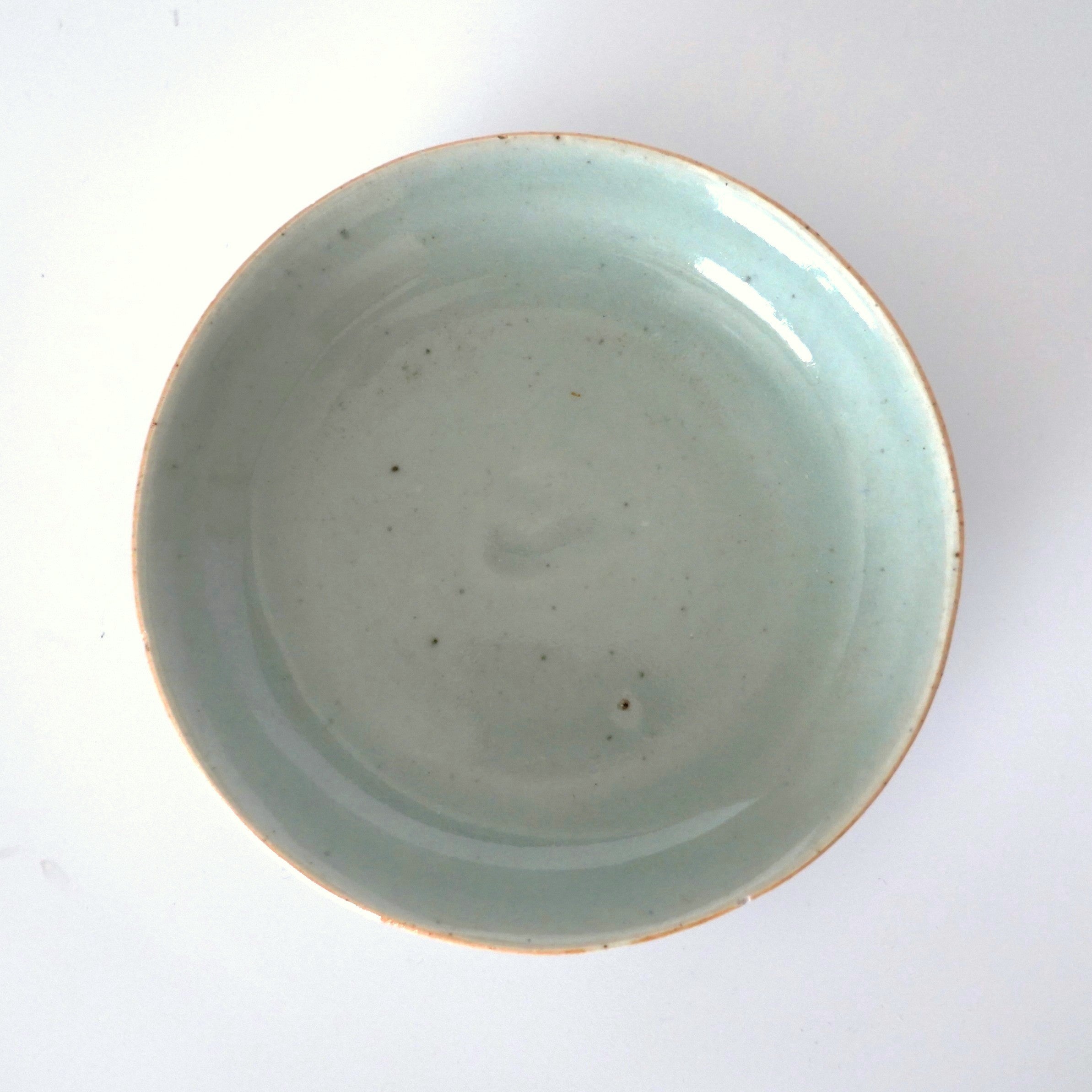 豆青青花款壺承 ③