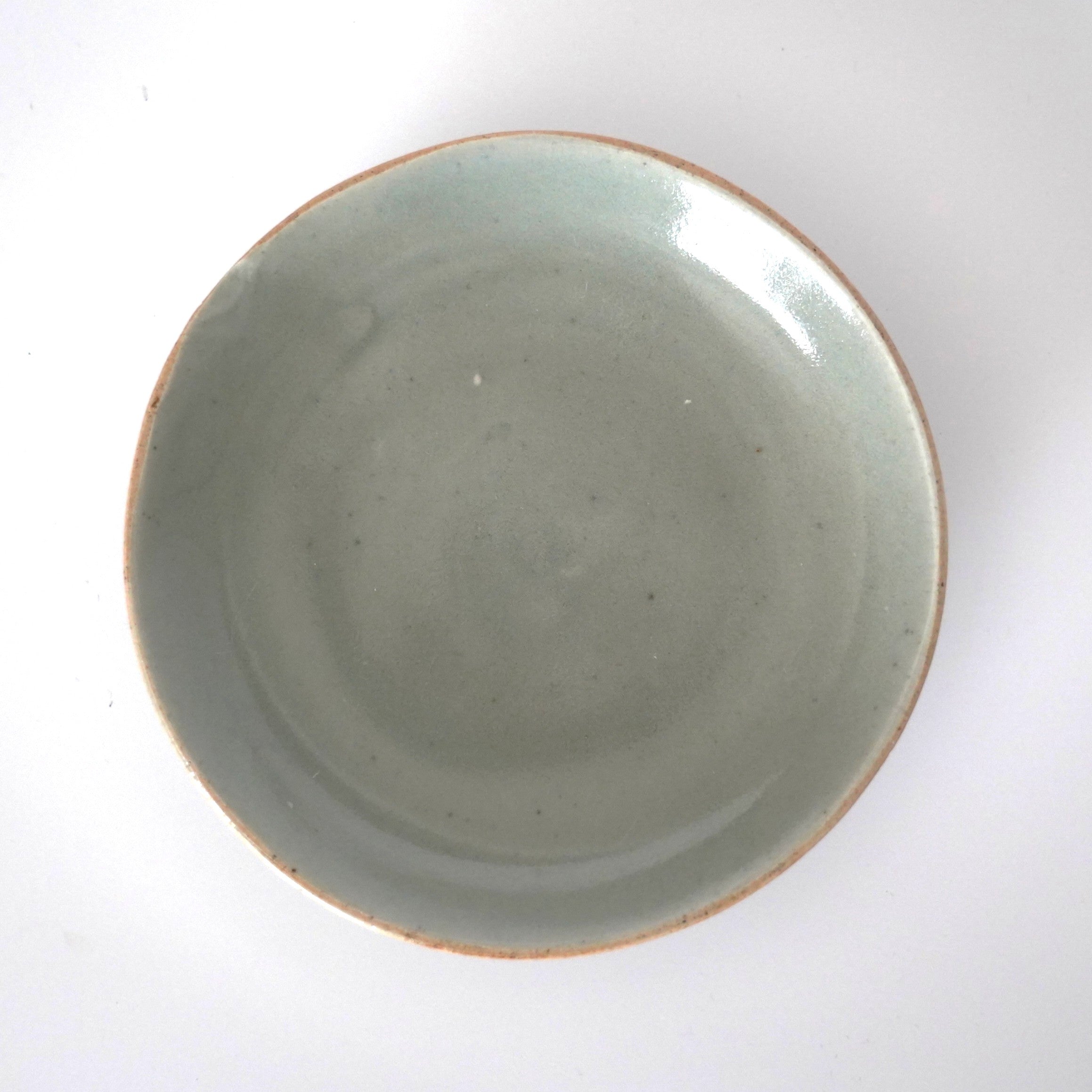 豆青青花款壺承 ④