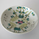 粉彩竹詩文豆皿