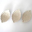 草木灰釉菊花茶托3枚セット