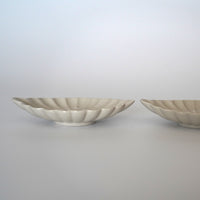 草木灰釉菊花茶托3枚セット