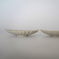 草木灰釉菊花茶托3枚セット