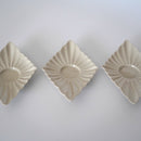 草木灰釉菱形茶托3枚セット