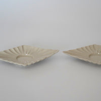 草木灰釉菱形茶托3枚セット