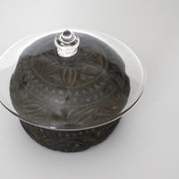 陶製七宝文蓋置 ③