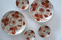 赤絵福寿三多文皿 ③