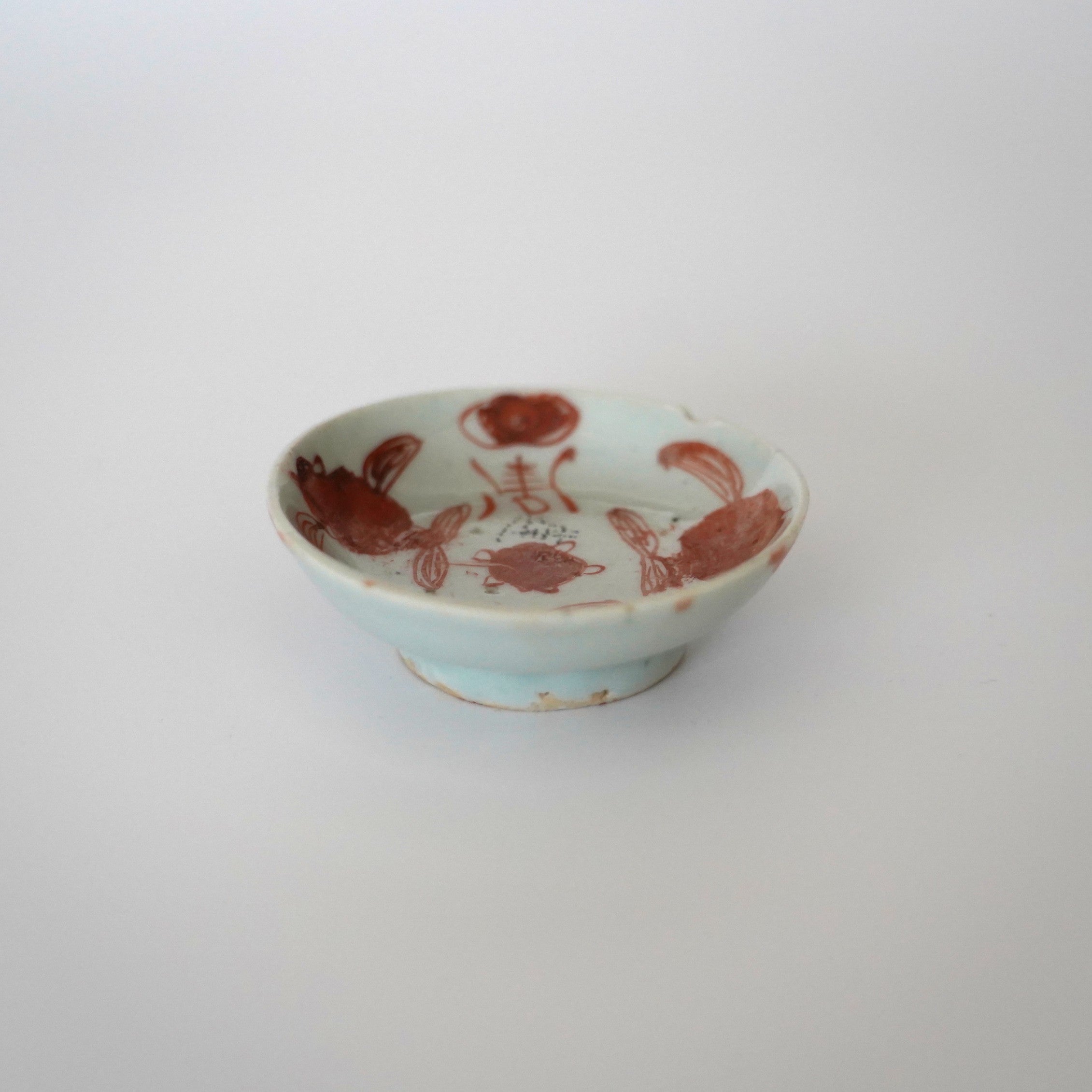 赤絵福寿三多文豆皿 ⑦