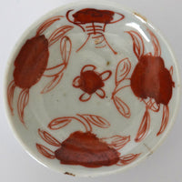 赤絵福寿三多文豆皿 ⑤