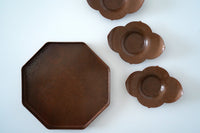 銅製花弁茶托3枚セット