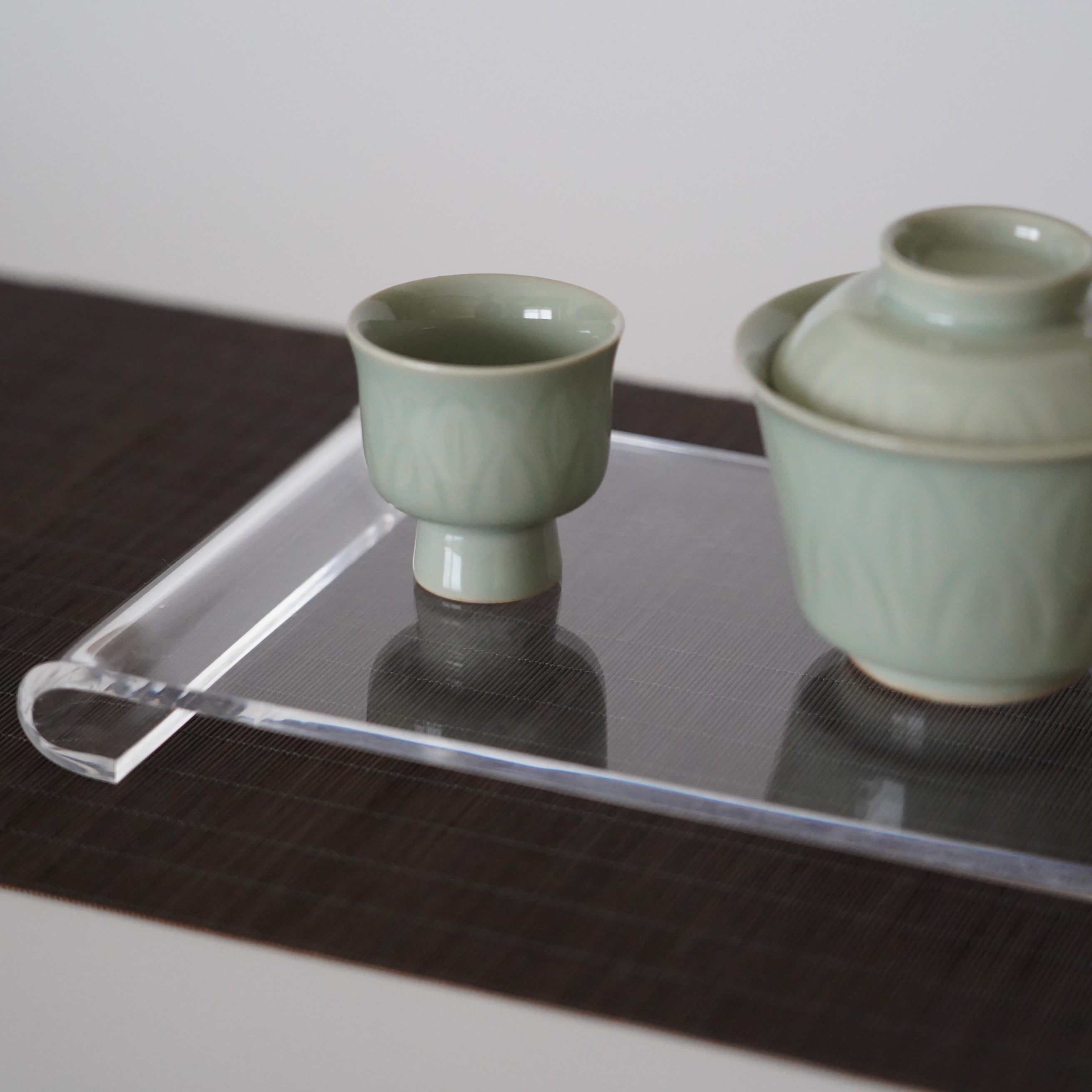 アクリル製壺承・透明