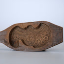 木彫蝙蝠文月餅型