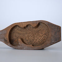 木彫蝙蝠文月餅型