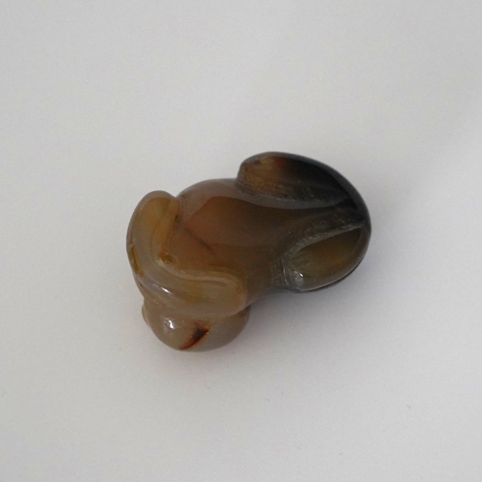 石製回頭猫茶枕右③