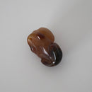 石製回頭猫茶枕左 ④　