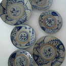 青花双魚花文皿大①