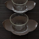 銅製花弁茶托3枚セット