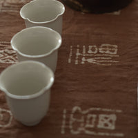 綿製柿渋染万福文敷布大