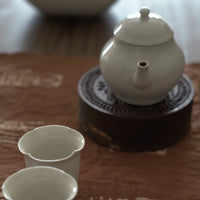 老木彫月宮玉兎文蓋置