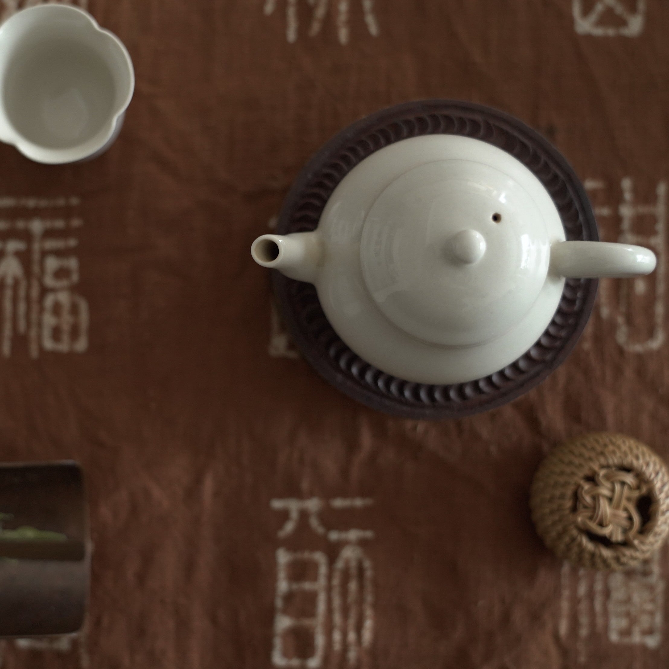 籐製中国結蓋置