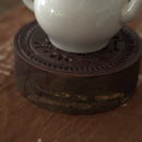 老木彫月宮玉兎文蓋置