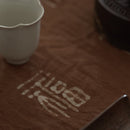 綿製柿渋染万福文敷布大