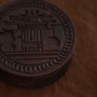 老木彫月宮玉兎文蓋置